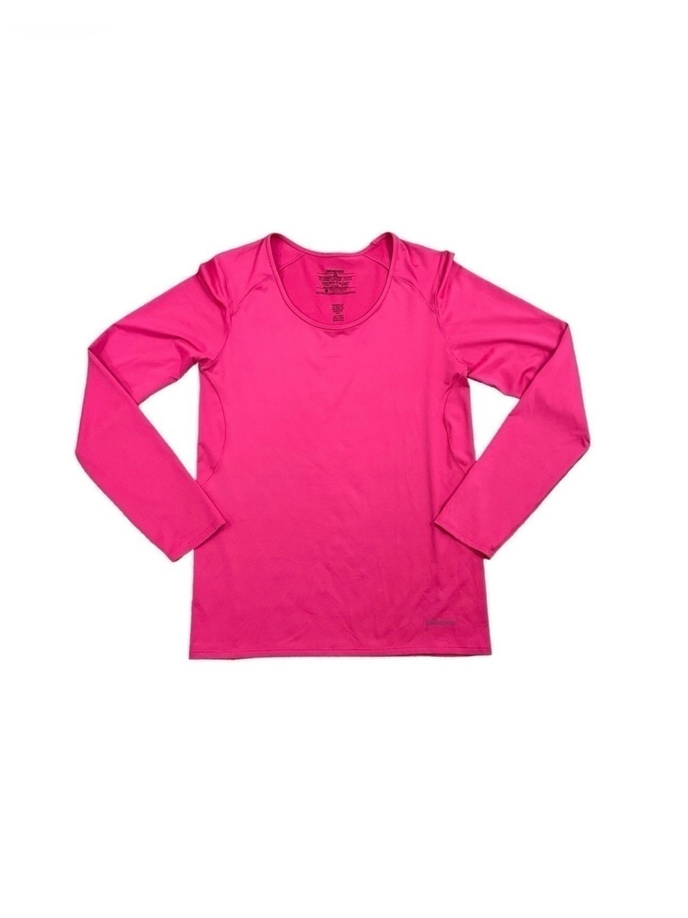 Patagonia Common Threads Initiative Long Sleeve Pink Tee Shirt Size XS